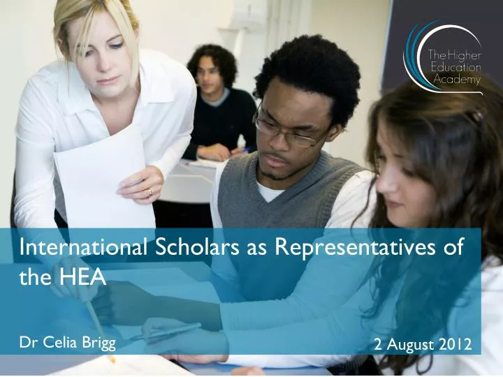 international scholars as representatives of the hea
