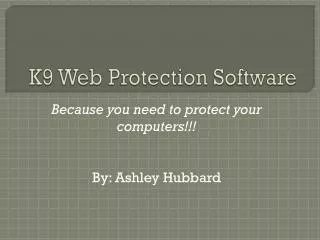 K9 Web Protection Software