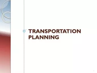 Transportation planning