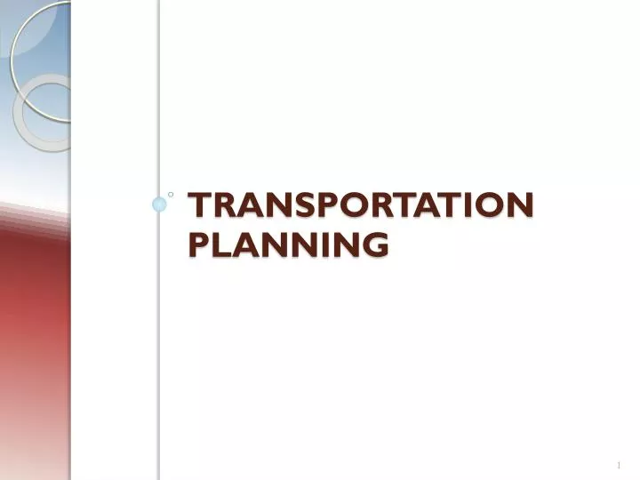 transportation planning