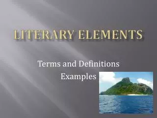 literary elements