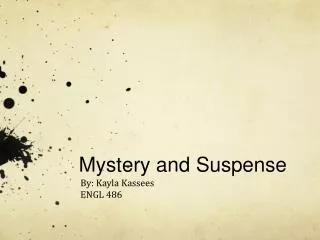 Mystery and Suspense