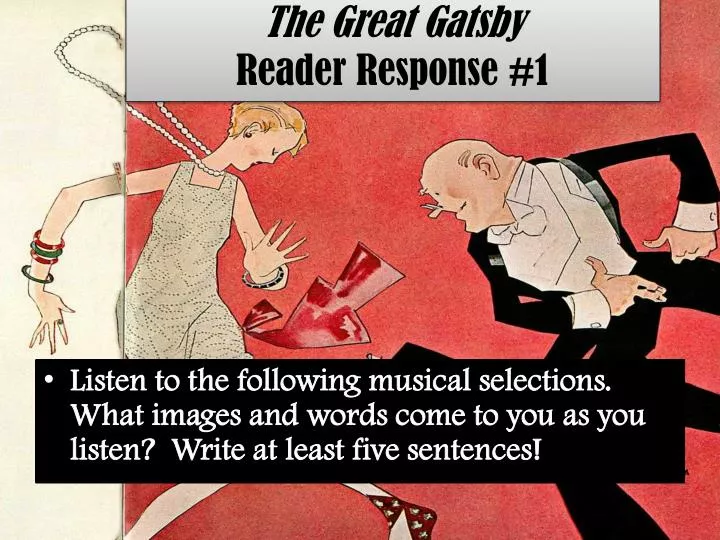 the great gatsby reader response 1