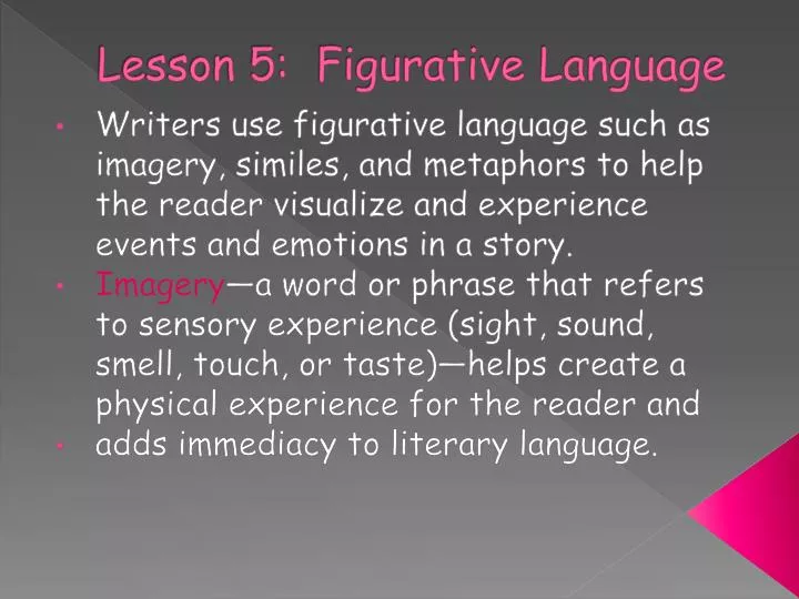 lesson 5 figurative language
