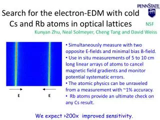 Search for the electron-EDM with cold Cs and Rb atoms in optical lattices