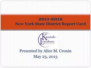 2011-2012 New York State District Report Card