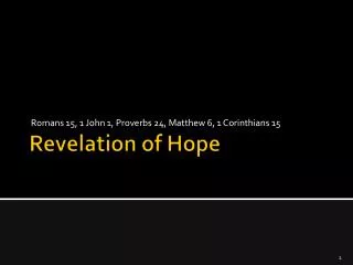 Revelation of Hope