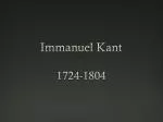 Immanuel Kant - slide 1