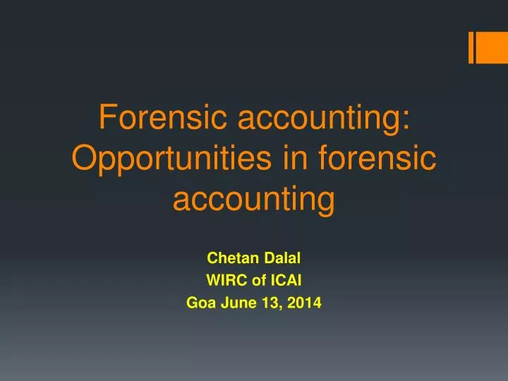 forensic accounting opportunities in forensic accounting
