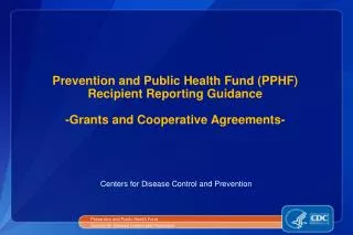 Centers for Disease Control and Prevention