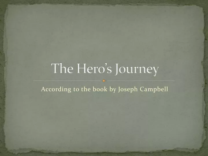 the hero s journey