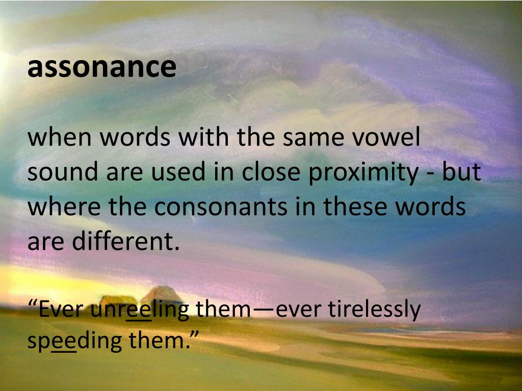 PPT - assonance PowerPoint Presentation, free download - ID:2221276