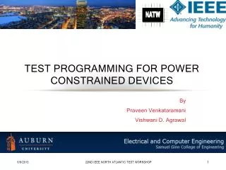 Test Programming for power constrained devices