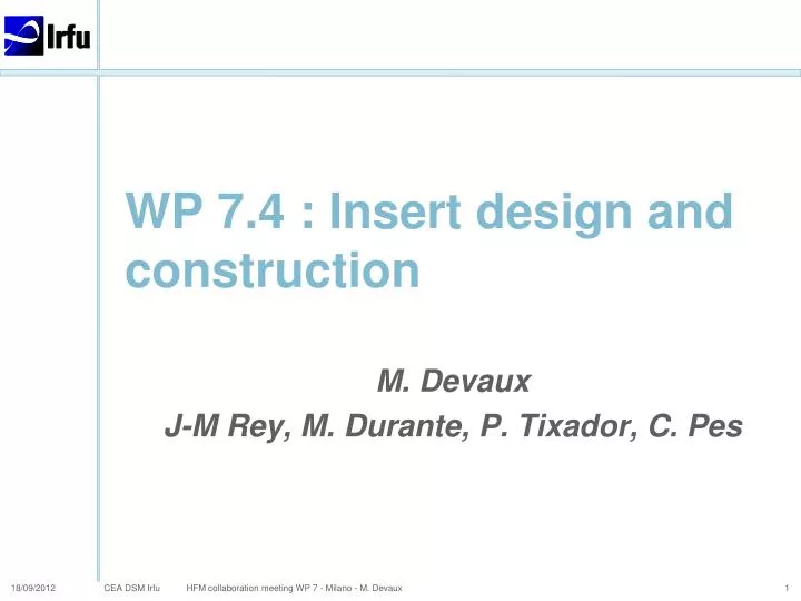 wp 7 4 insert design and construction