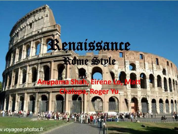 renaissance rome style
