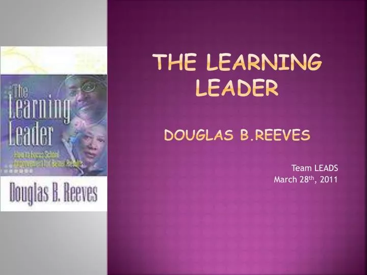 the learning leader douglas b reeves