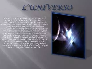 l universo