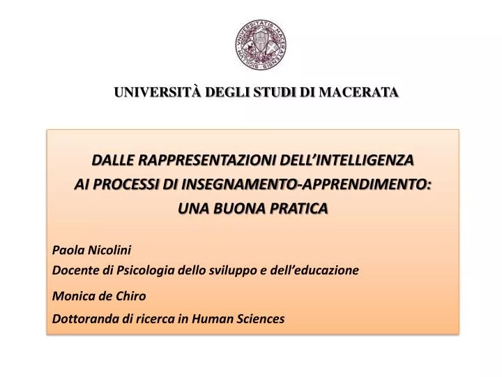 universit degli studi di macerata