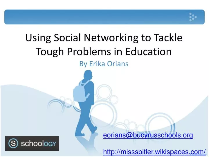 using social networking to tackle tough problems in education