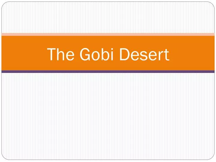 the gobi desert