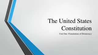 PPT - The United States Constitution PowerPoint Presentation, Free ...