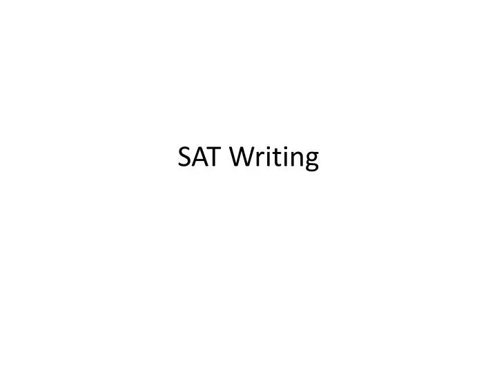 sat writing