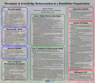 Document &amp; Knowledge Reincarnation in a Bumblebee Organization