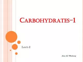 Carbohydrates-1