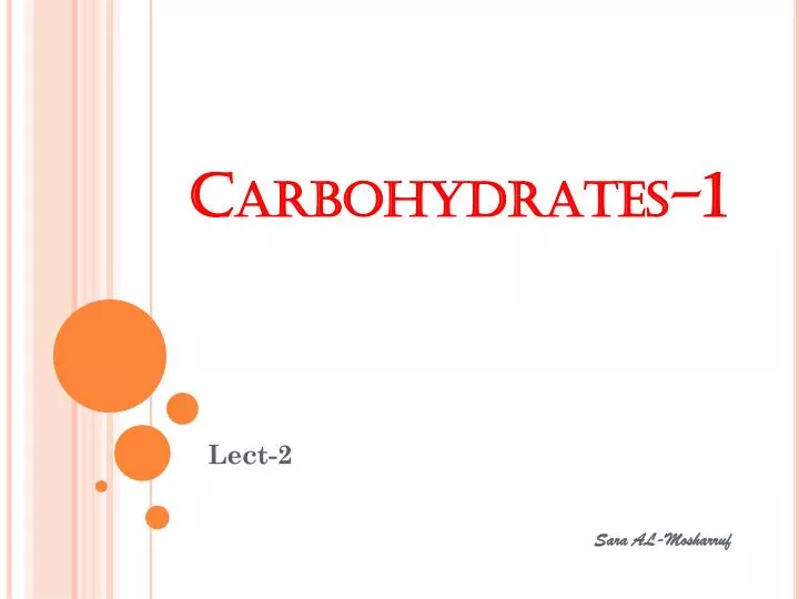 carbohydrates 1