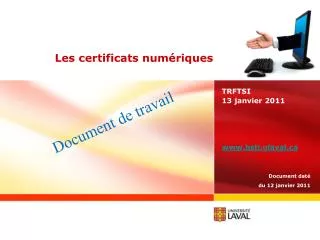 les certificats num riques