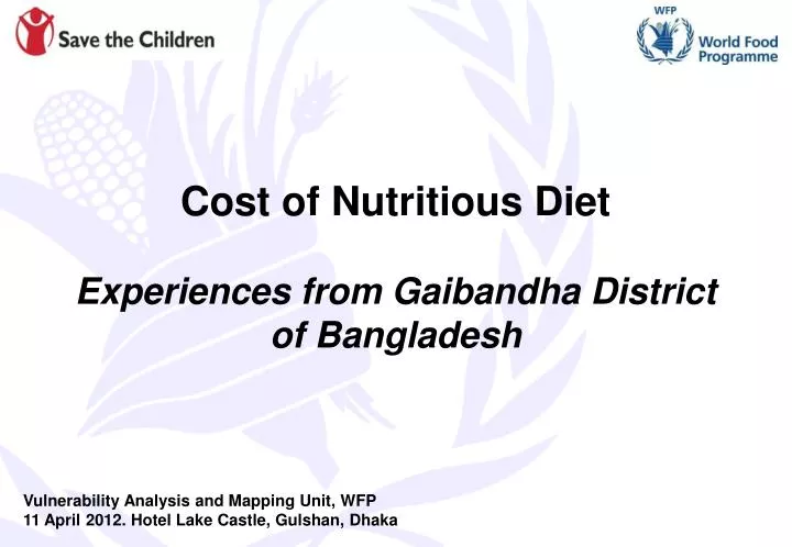 cost of nutritious diet experiences from gaibandha district of bangladesh