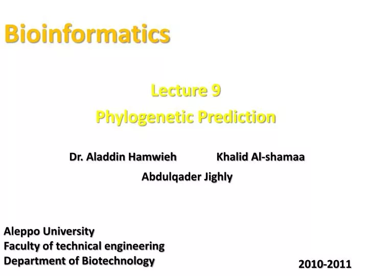 bioinformatics