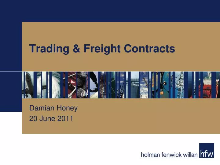 trading freight contracts