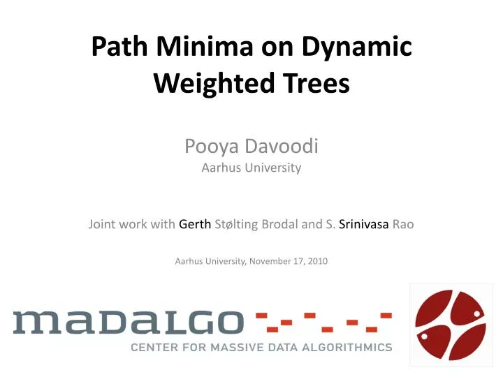 path minima on dynamic weighted trees