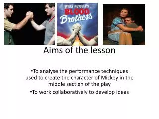 Aims of the lesson