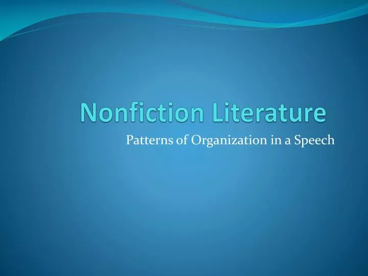 nonfiction literature
