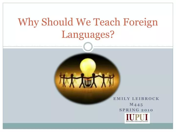 why should we teach foreign languages