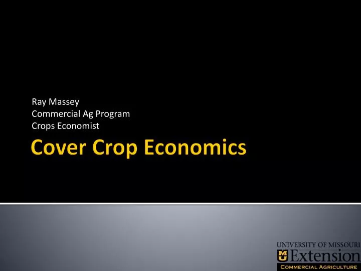 ray massey commercial ag program crops economist