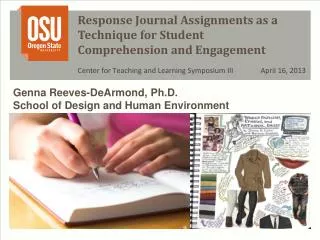Response Journal Assignments as a Technique for Student Comprehension and Engagement