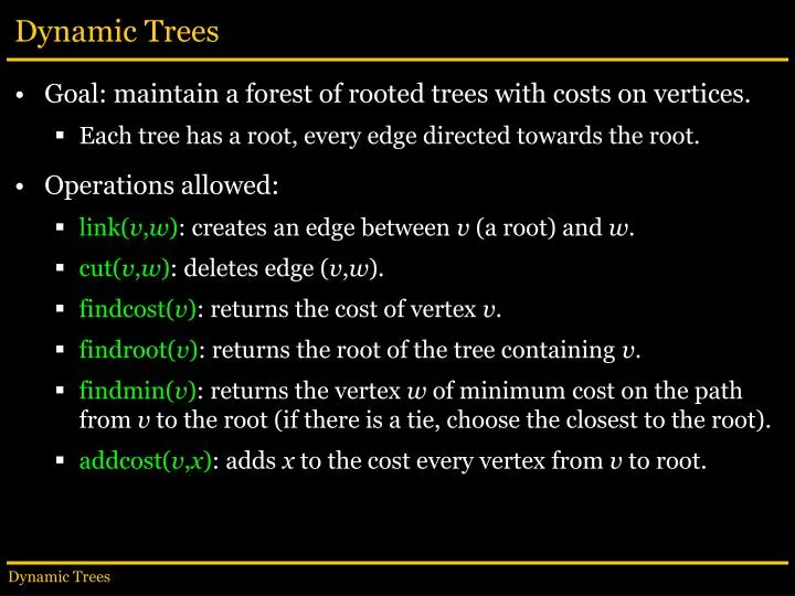 dynamic trees