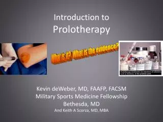 Introduction to Prolotherapy