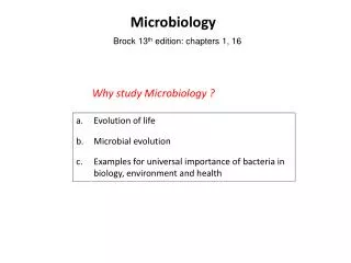 Microbiology