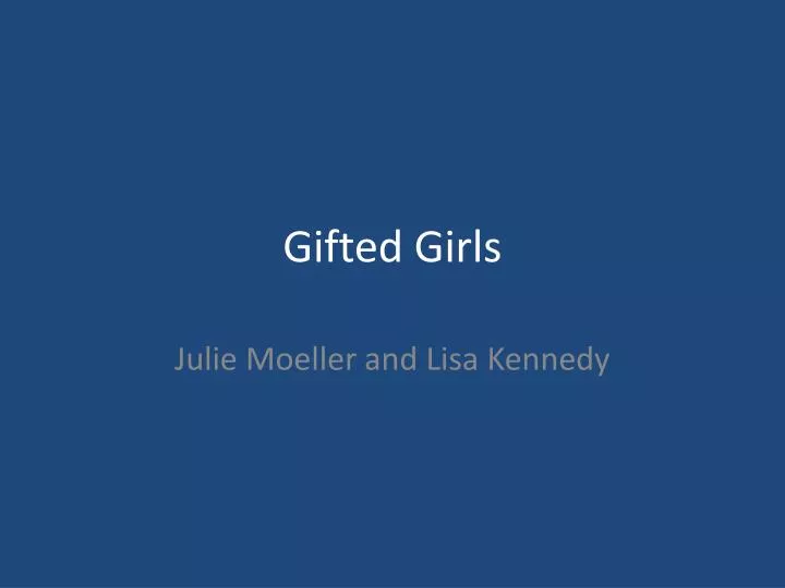gifted girls