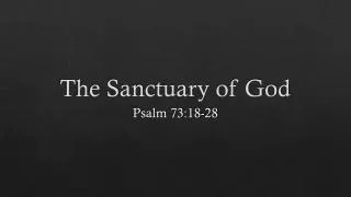 the sanctuary of god