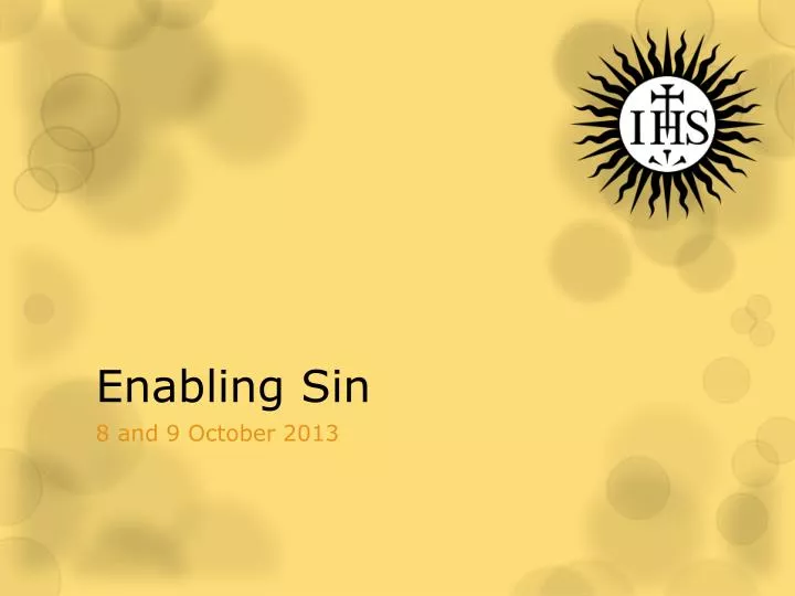 enabling sin