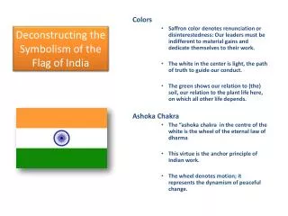 Deconstructing the Symbolism of the Flag of India