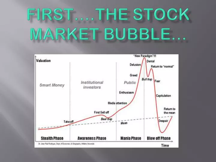 first the stock market bubble