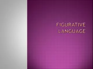 figurative language