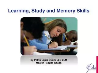 Learning, Study and Memory Skills