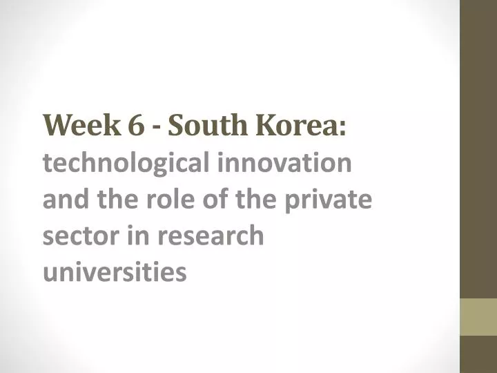 week 6 south korea